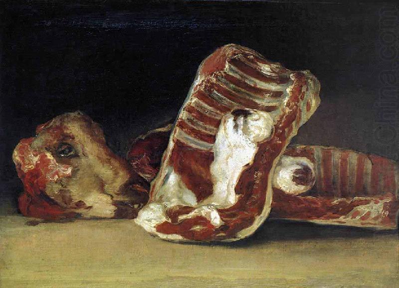 A Butchers Counter, Francisco de Goya